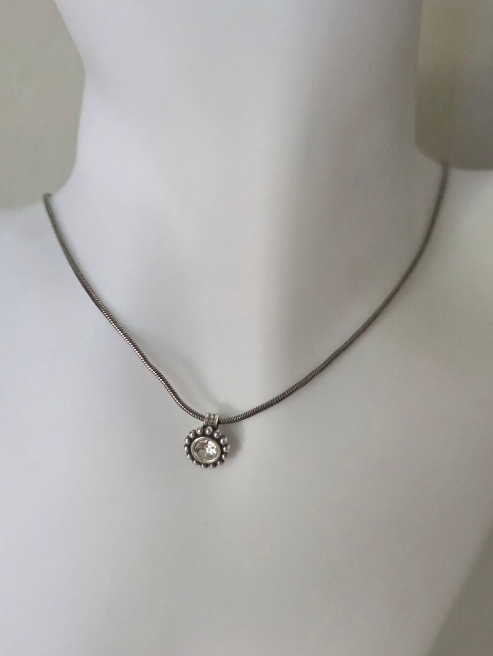 Brighton Jewelry Sunburst Pendant Necklace - Silver